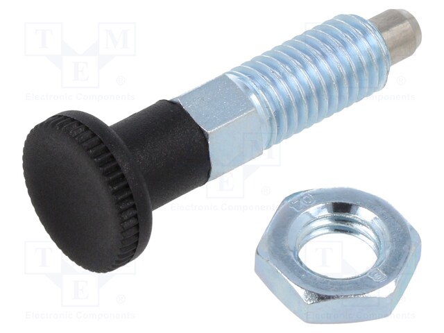 Indexing plungers; Thread: M10; 6mm; Plunger mat: stainless steel