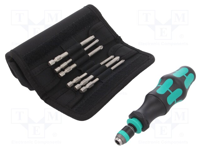 Screwdriver bits; Pcs: 13; Package: case