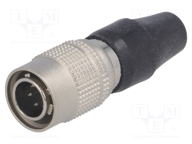 Plug; Connector: circular; HR10; male; PIN: 6; push-pull; 2A; 26AWG