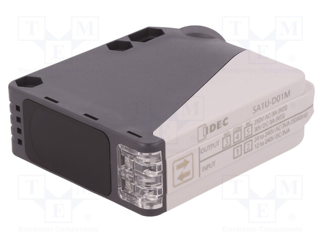 Sensor: photoelectric; Range: 1m; SPDT; DARK-ON,LIGHT-ON; Mat: PBT