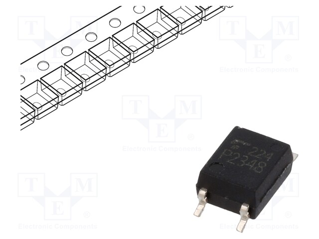 Optocoupler; SMD; Ch: 1; OUT: totem pole; 3.75kV; 10Mbps; SO6