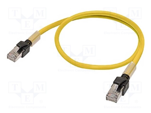 Connection lead; IP20; 30VDC; 1A; 10m; Series: XS6; -25÷75°C; Cat: 6a