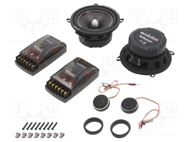 Car loudspeakers set; tweeter,woofer; 130mm; 100W; 70Hz÷20kHz