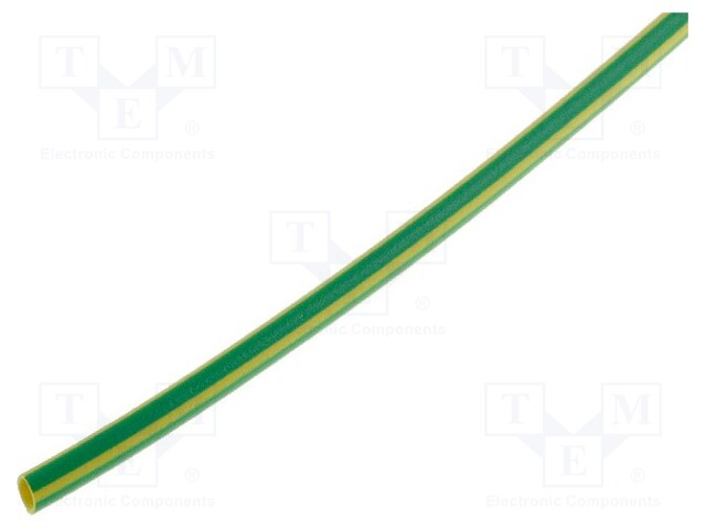 Heat shrink sleeve; 3: 1; 1.5mm; L: 200mm; yellow-green; Pcs: 10