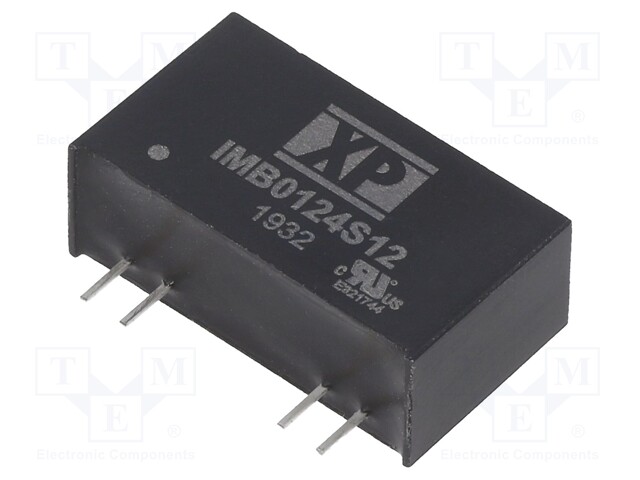 Isolated Board Mount DC/DC Converter, Medical, 1 Output, 1 W, 12 V, 84 mA