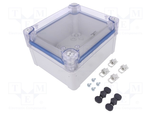 Enclosure: multipurpose; X: 164mm; Y: 192mm; Z: 105mm; polycarbonate