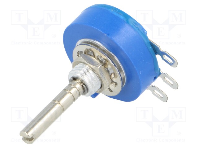 Potentiometer: shaft; single turn; 50kΩ; 2W; ±10%; 3.18mm; linear