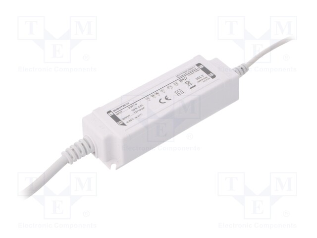 Power supply: switched-mode; LED; 24W; 12VDC; 2A; 220÷240VAC; IP67