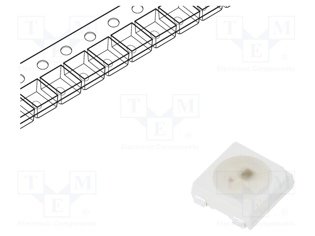 LED; SMD; 5050,PLCC4; RGB; 5.4x5x1.57mm; 120°; 3.8÷5.5V