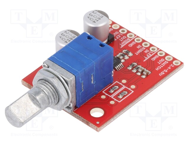 Module: audio; amplifier; 2.4÷5.5VDC; IC: LM4853; Mounting: screw