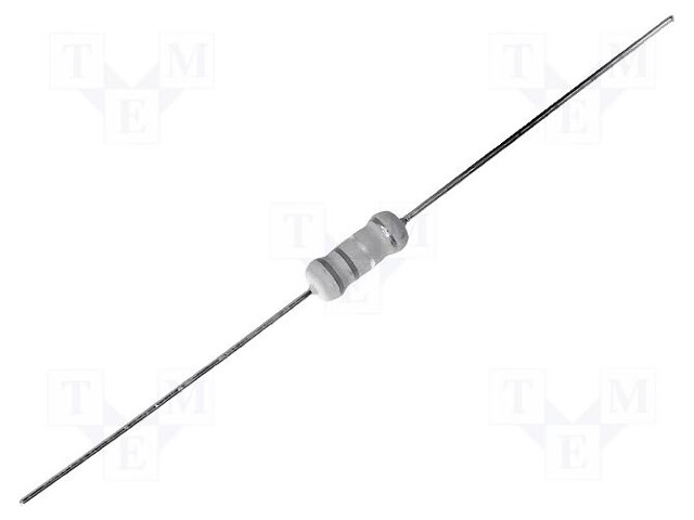 Resistor: metal oxide; THT; 180mΩ; 2W; ±5%; Ø5x12mm; axial