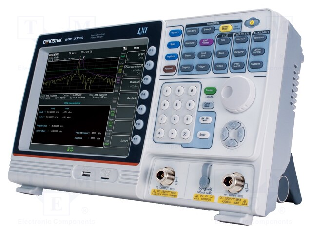 Spectrum analyzer; Display 1: LCD (800x600),color; In.imp: 50Ω