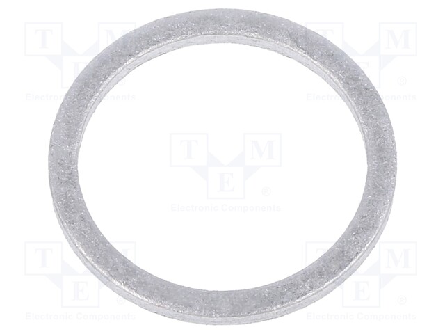 Gasket; aluminium; D: 1.5mm; Øint: 16mm; Øout: 20mm; DIN: 7603