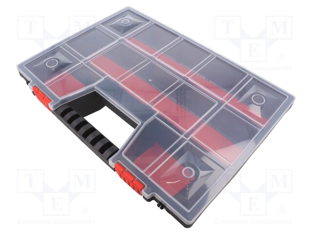 Container: compartment box; 390x290x65mm; polypropylene