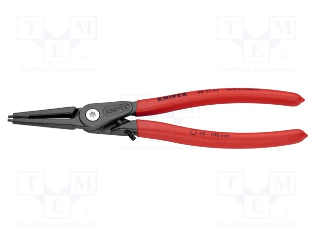 Pliers; internal circlip; Ring: internal; Pliers len: 225mm