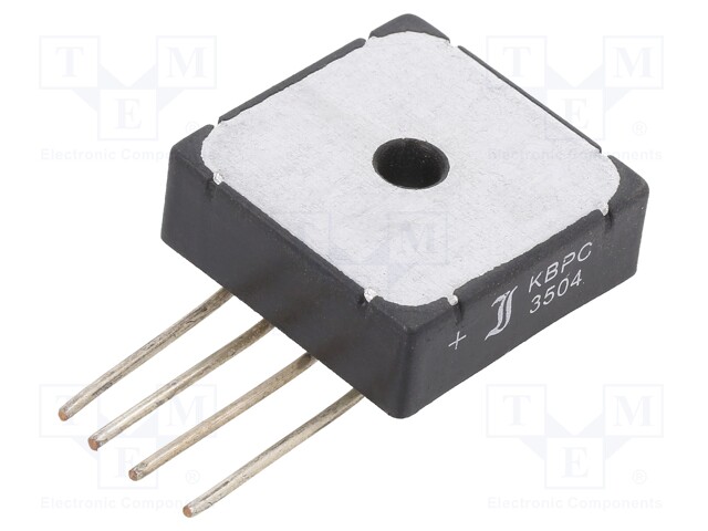 Single-phase bridge rectifier; Urmax: 400V; If: 35A; Ifsm: 375A