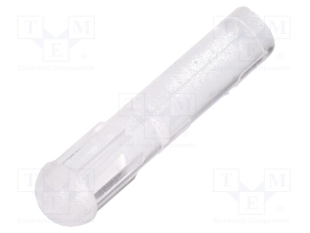 Fibre for LED; round; Ø3.2mm; Front: convex; straight; UL94V-2