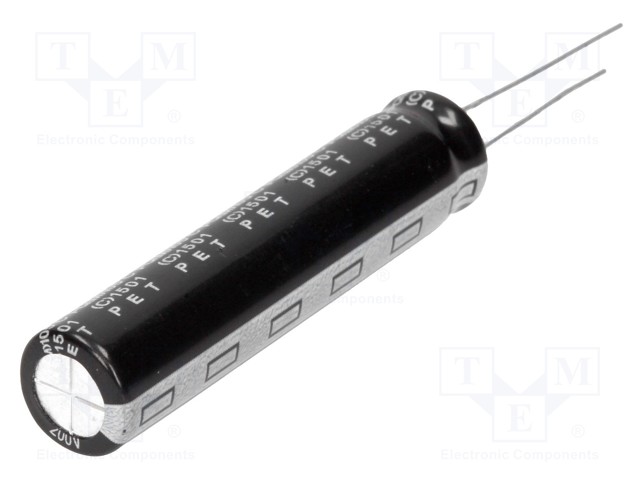 Capacitor: electrolytic; THT; 100uF; 200VDC; Ø10x45mm; ±20%; 10000h