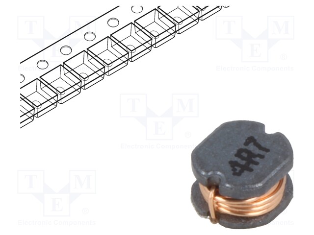 Inductor: wire; SMD; 4.7uH; 150mΩ; -40÷125°C; ±20%; 1.5A