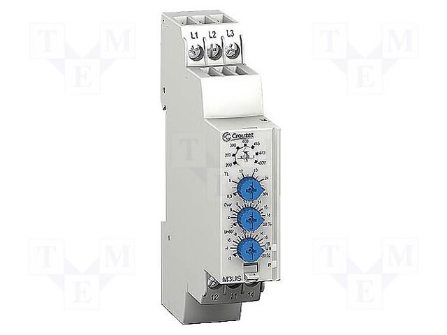 Module: voltage monitoring relay; undervoltage,overvoltage; DIN