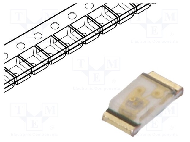 LED; SMD; 0603; green; 112÷450mcd; 1.6x0.8x0.35mm; 130°; 2.8÷3.6V