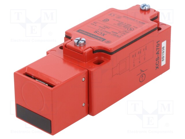 Safety switch: key operated; Series: XCSA; Contacts: NC x2 + NO