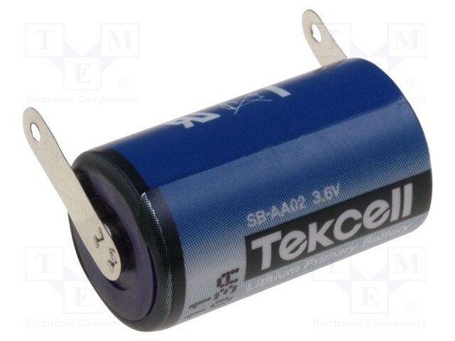 Battery: lithium; 3.6V; 1/2AA; soldering lugs; Ø14.3x24.6mm