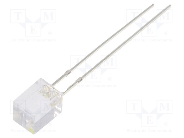 LED; rectangular; 5x5x7mm; white; 1560÷1800mcd; 140°; Front: flat