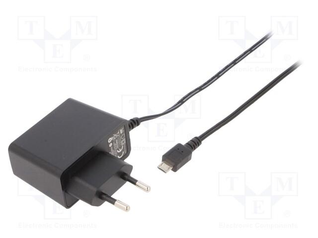 Power supply: switched-mode; voltage source; 5VDC; 2A; 10W; plug