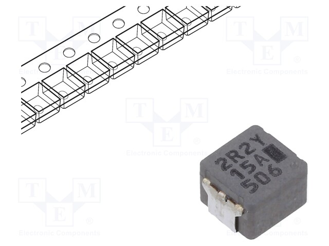 Inductor: wire; SMD; 2.2uH; 10.2A; 10.4mΩ; 6.5x6x4.5mm; ±20%