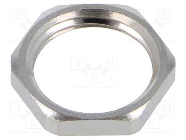 Nut; G3/8"; brass; Plating: nickel