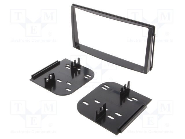 Radio mounting frame; Kia; 2 DIN; black