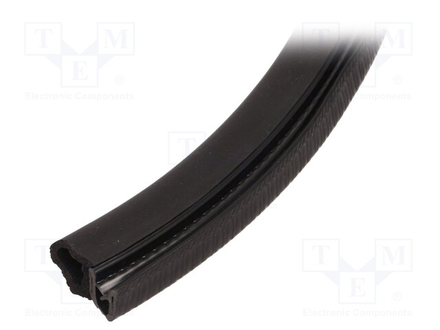 Hole and edge shield; L: 10m; black; H: 14.5mm; Panel thick: 1÷4mm