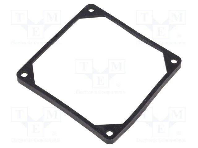 Mounting gasket; Ømount.hole: 5mm; black; Shore hardness: 40