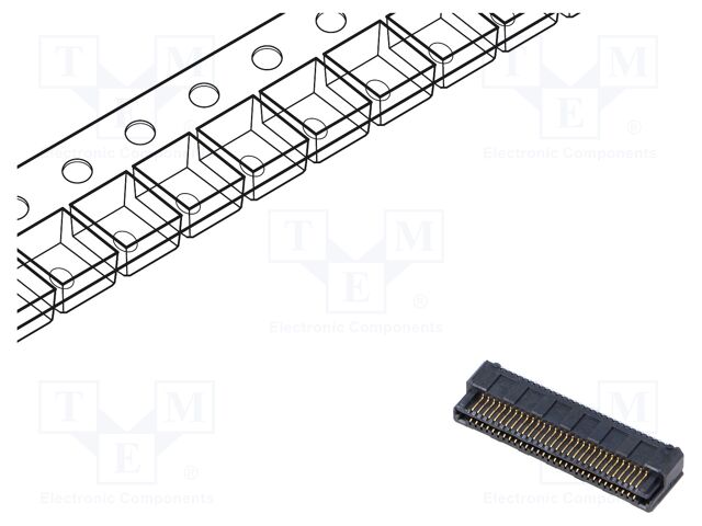 Connector: PCB to PCB; hermaphrodite; PIN: 60; 0.5mm; LSEM; SMT