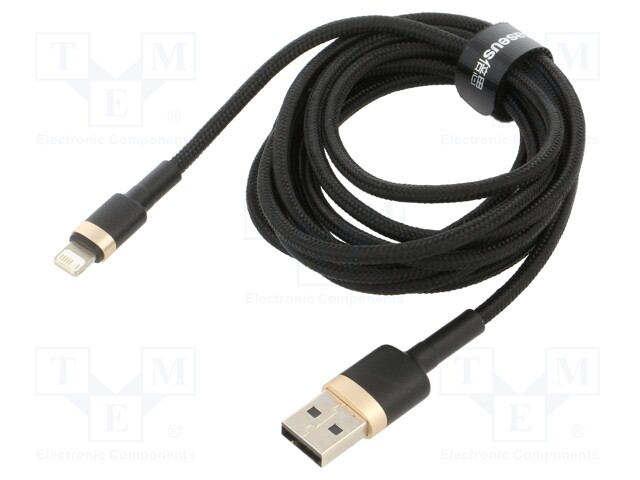 Cable; High Speed,USB 2.0; Apple Lightning plug,USB A plug; 2m