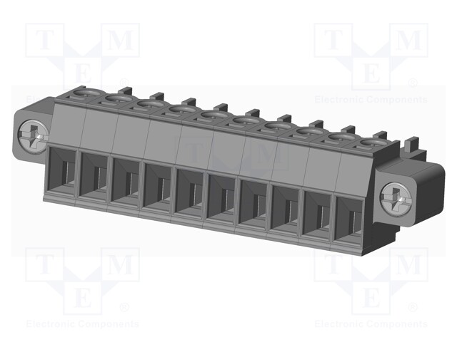 Connector: pluggable terminal block; plug; female; straight; grey