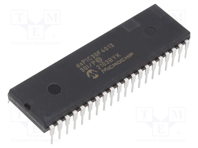 DsPIC microcontroller; SRAM: 2.048kB; Memory: 48kB; DIP40; 2.54mm