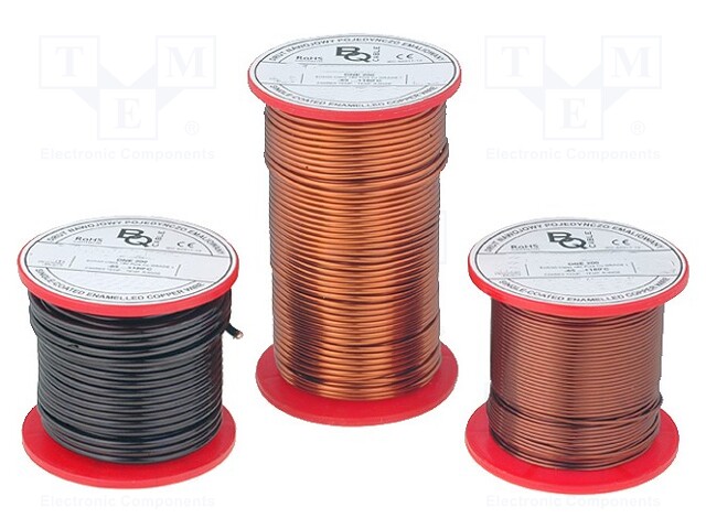 Coil wire; single coated enamelled; 0.15mm; 0,5kg; -65÷200°C