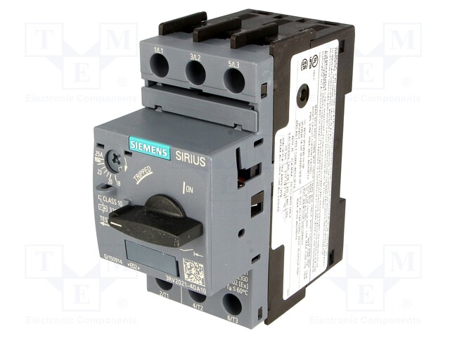 Motor breaker; 11kW; 220÷690VAC; DIN; Overcurrent release: 18÷25A