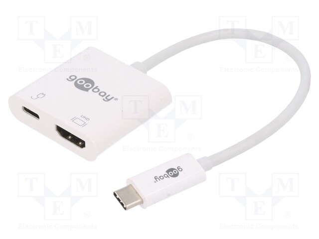 Adapter; HDMI 2.0,USB 3.0; 0.15m; white; 60W