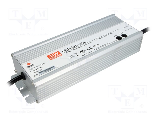 Power supply: switched-mode; modular; 264W; 12VDC; 252x90x43.8mm
