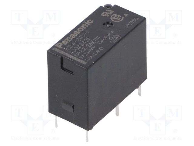 Relay: electromagnetic; SPST-NO; Ucoil: 24VDC; 5A/125VAC; 5A/30VDC