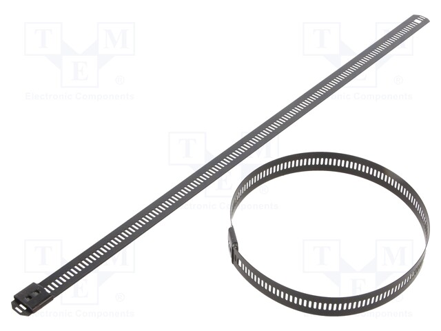 Cable tie; L: 300mm; W: 12mm; acid resistant steel AISI 316; 1112N