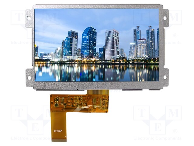 Display: TFT; 7"; 800x480; Illumin: LED; Dim: 189.68x104x11.46mm