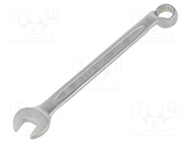 Wrench; bent,combination spanner; 10mm; Chrom-vanadium steel