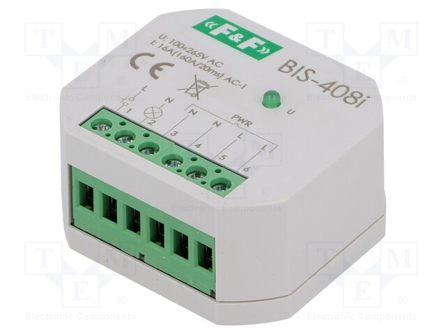 Relay: installation; bistable,inrush; NO; Switch.method: OFF-ON