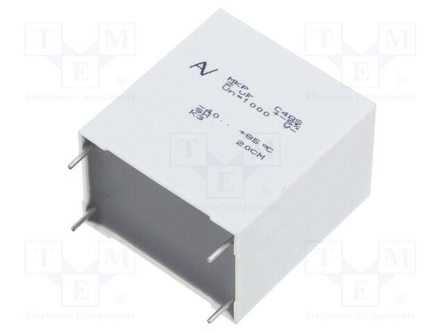 Capacitor: polypropylene; 2uF; ESR: 2.2mΩ; C4AS; THT; ±5%; -40÷85°C