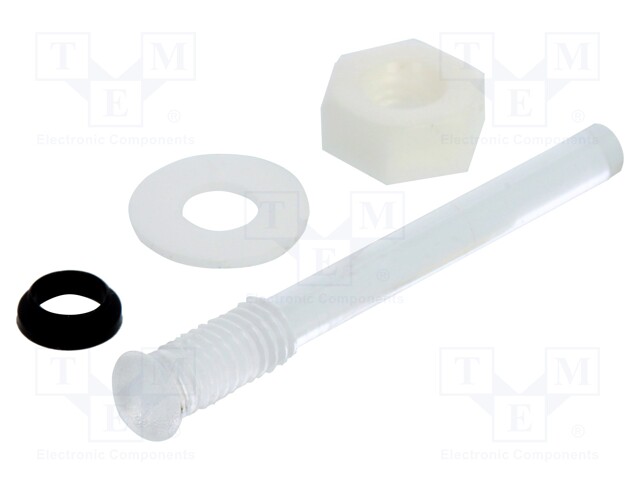 Fiber for LED; round; Ø3mm; Front: convex; IP67