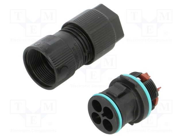 Connector: AC supply; screw terminal; male; TH389; ways: 3